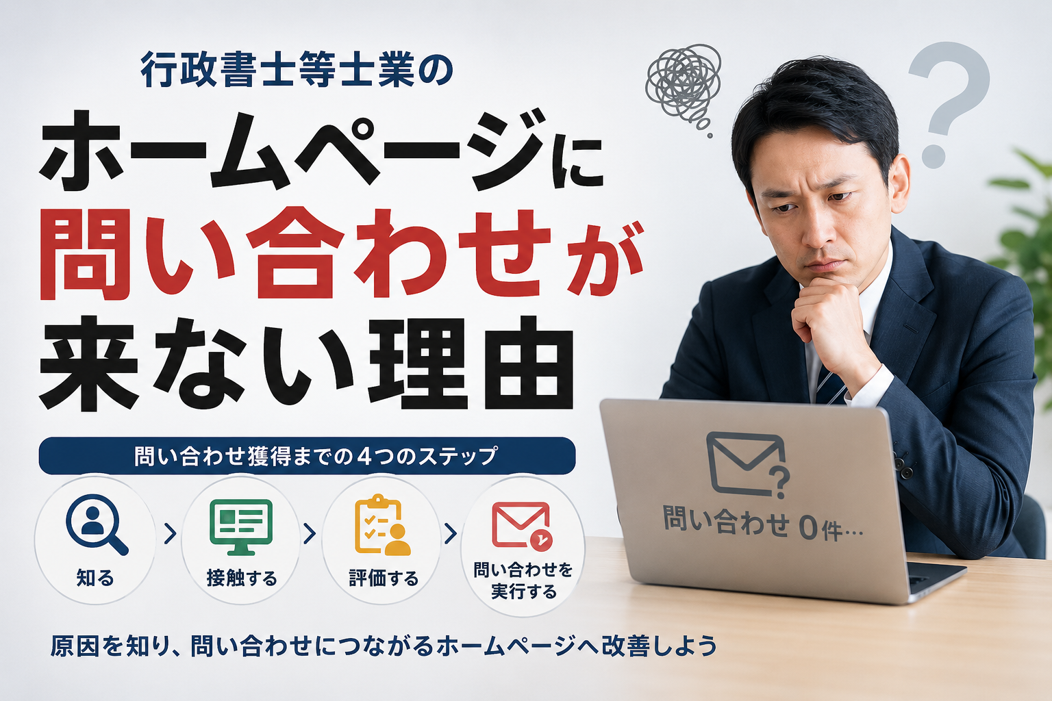 行政書士等士業のホームページに問い合わせが来ない理由
