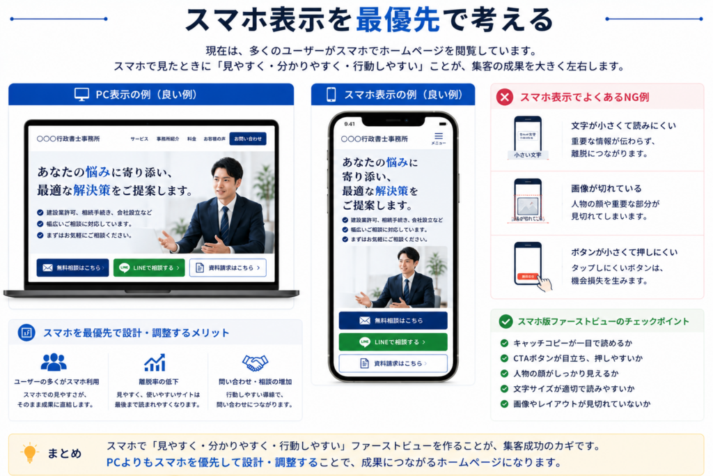 士業向けサイトでファーストビューを改善する