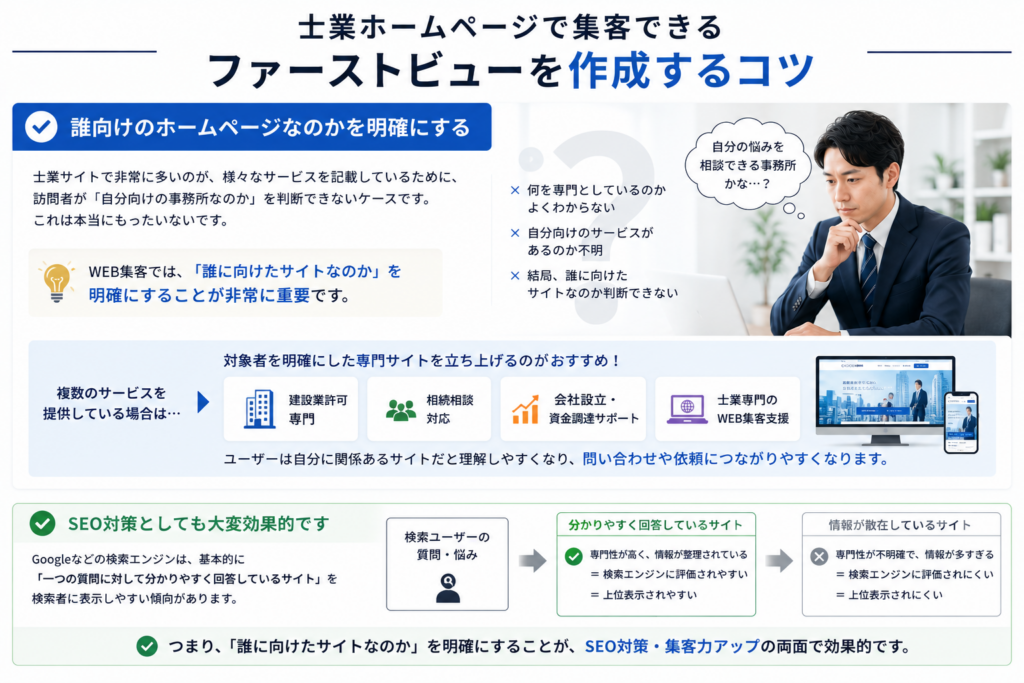 士業向けサイトでファーストビューを改善する