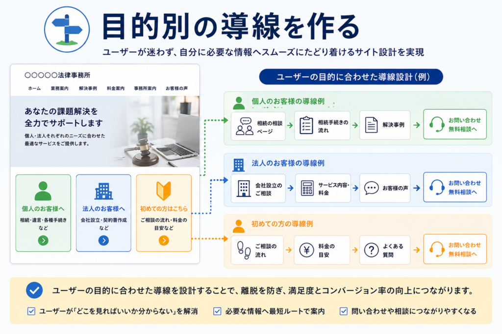 士業ホームページにおける回遊設計の重要性