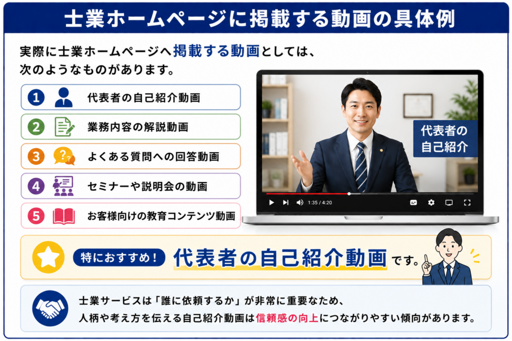 士業ホームページに動画を活用するメリットとは