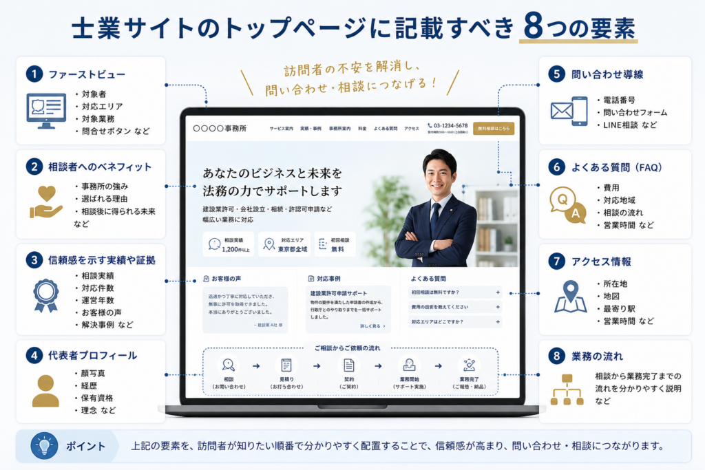 トップページで問合せ率を高める