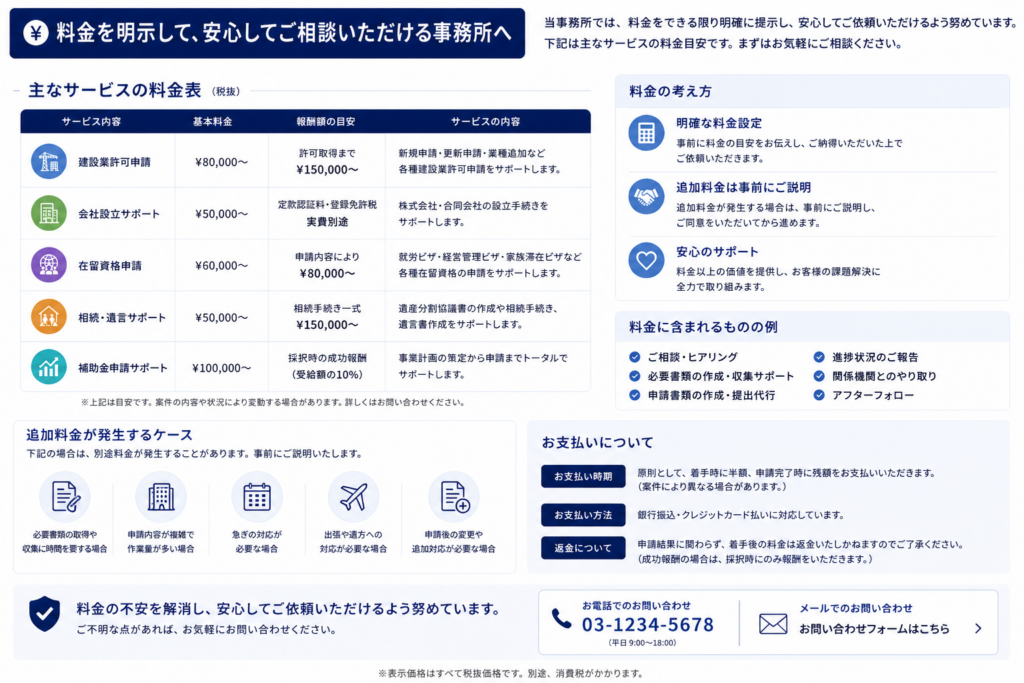士業ホームーページ信頼構築