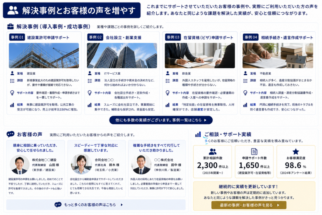 士業ホームーページ信頼構築
