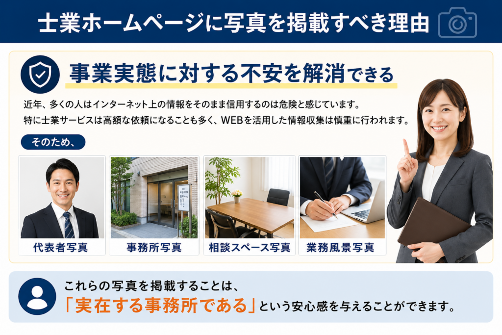 士業ホームページに写真は必要か