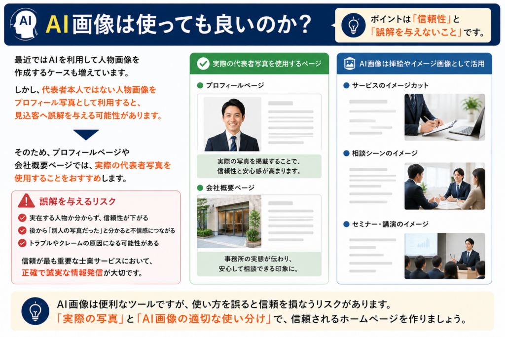 士業ホームページに写真は必要か