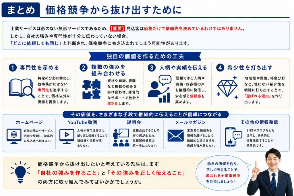 士業か価格競争から抜け出すために (1)
