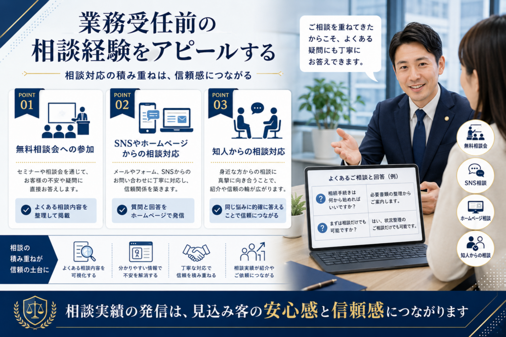 未経験士業の信頼感獲得方法
