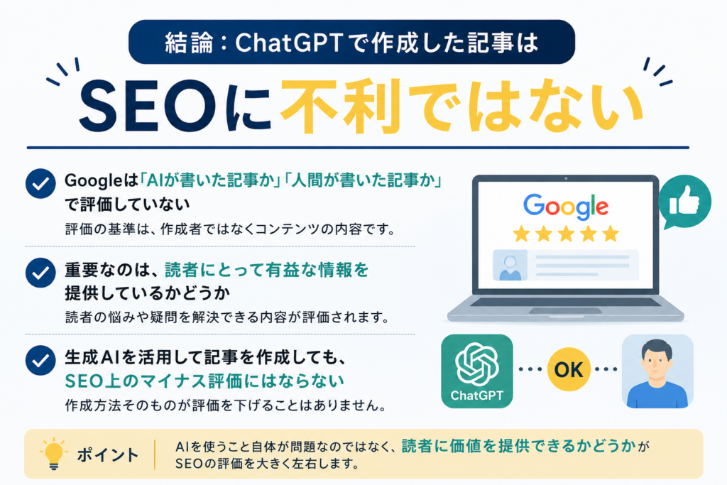 生成AIはSEOに不利か